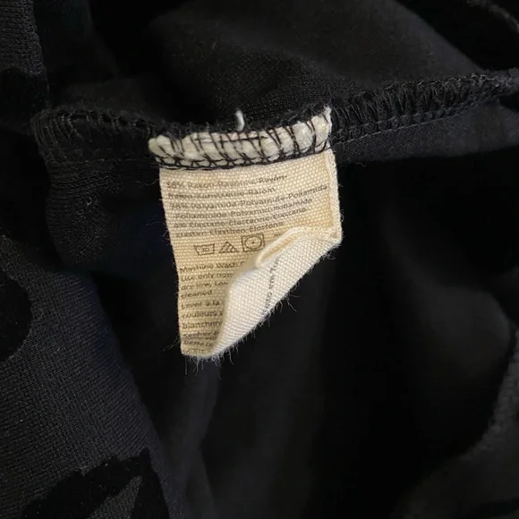 Free People Black Rose Burnout Velvet Whimsigoth Bodycon Dress S - Picture 7 of 11